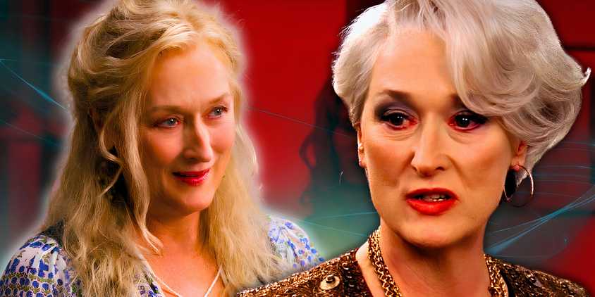 Meryl Streep in Devil Wears Prada and Mamma Mia 2