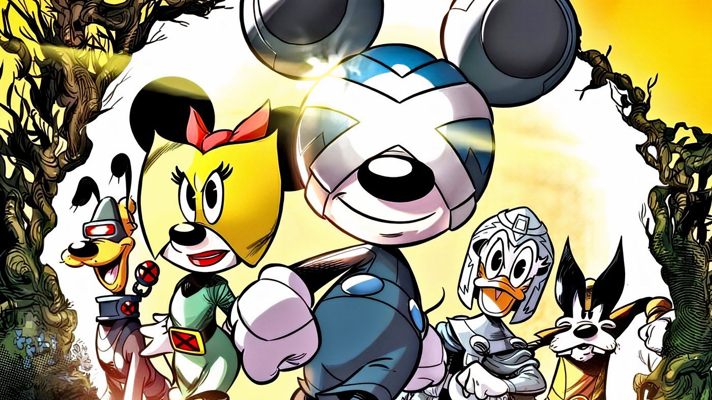 Mickey & Friends Join the X-Men's Krakoa in Official Disney What If? Art
