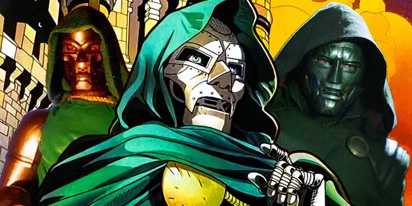 Doctor Doom in Marvel Comics with Joseph Culp and Julian McMahon's Doctor Dooms