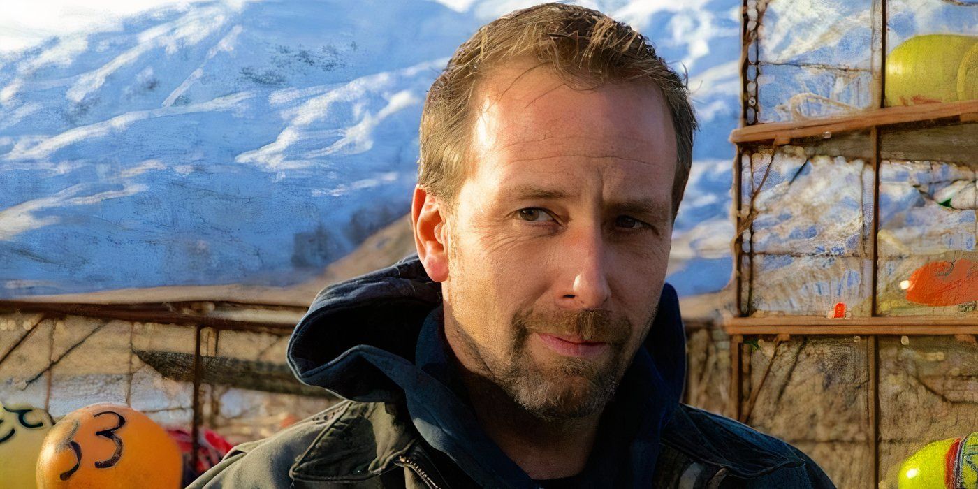 Edgar Hansen smiling on a dock on Deadliest Catch.