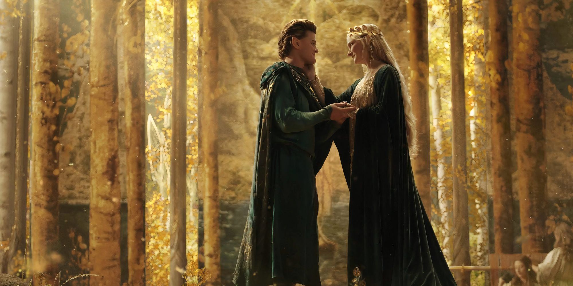 La temporada 3 de Rings Of Power está lista para hacer que Elrond y Galadriel se besen aún más extraño