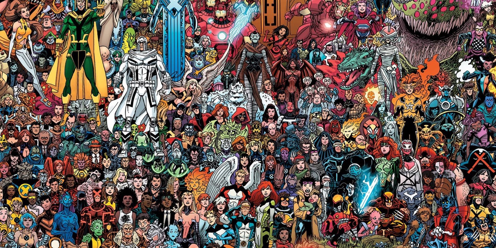 Foto do grupo de mutantes dos X-Men por Scott Koblish, capa excepcional da variante envolvente dos X-Men #1.