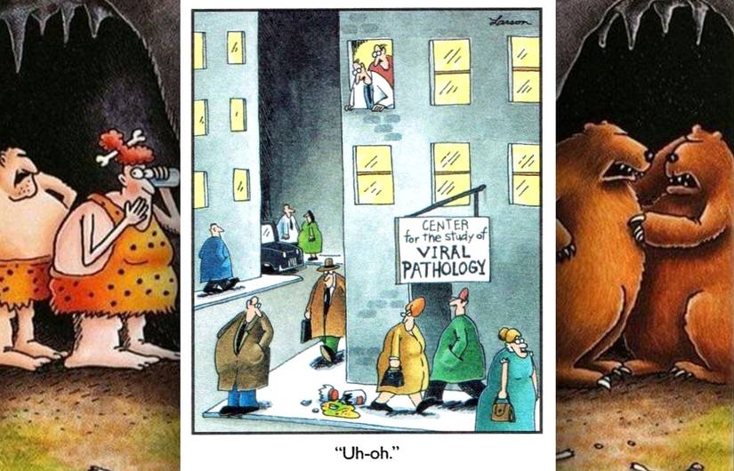 far side comic center for viral pathology