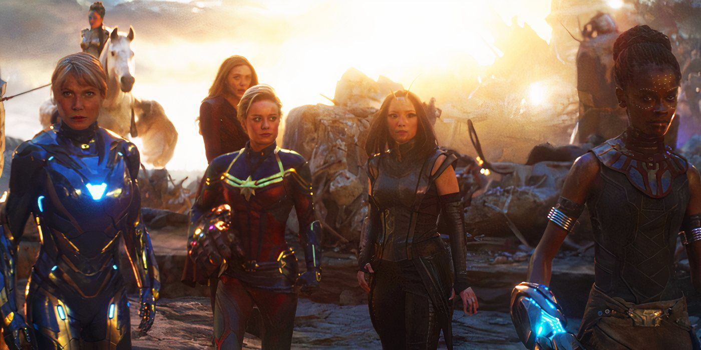 Female heroes teasing A-Force in Avengers Endgame