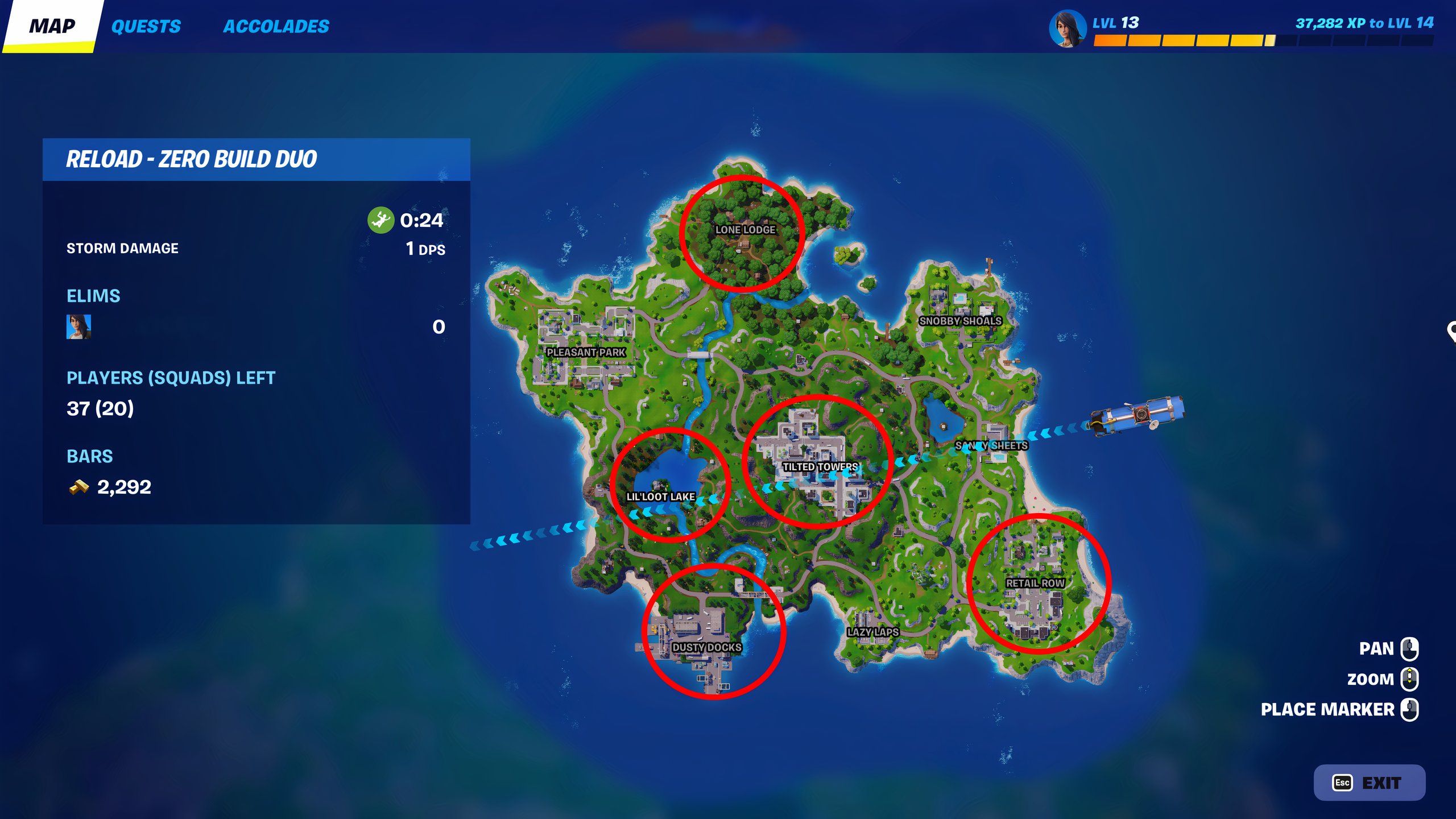 The Best Landing Spots For Fortnite Reload