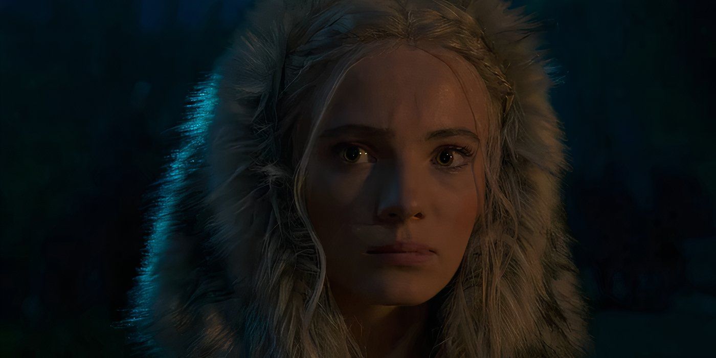 Freya Allan as Ciri in Season 4 of The Witcher.