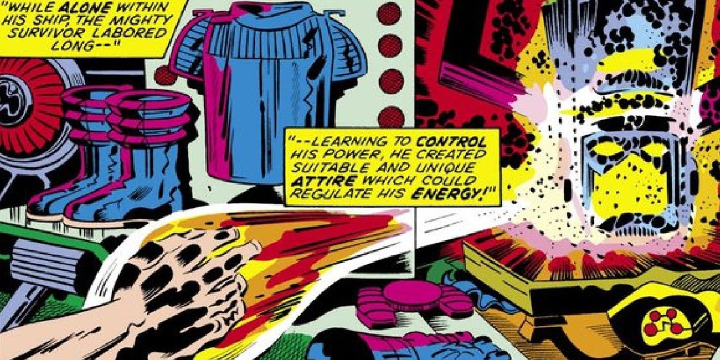 galactus creates his helmet