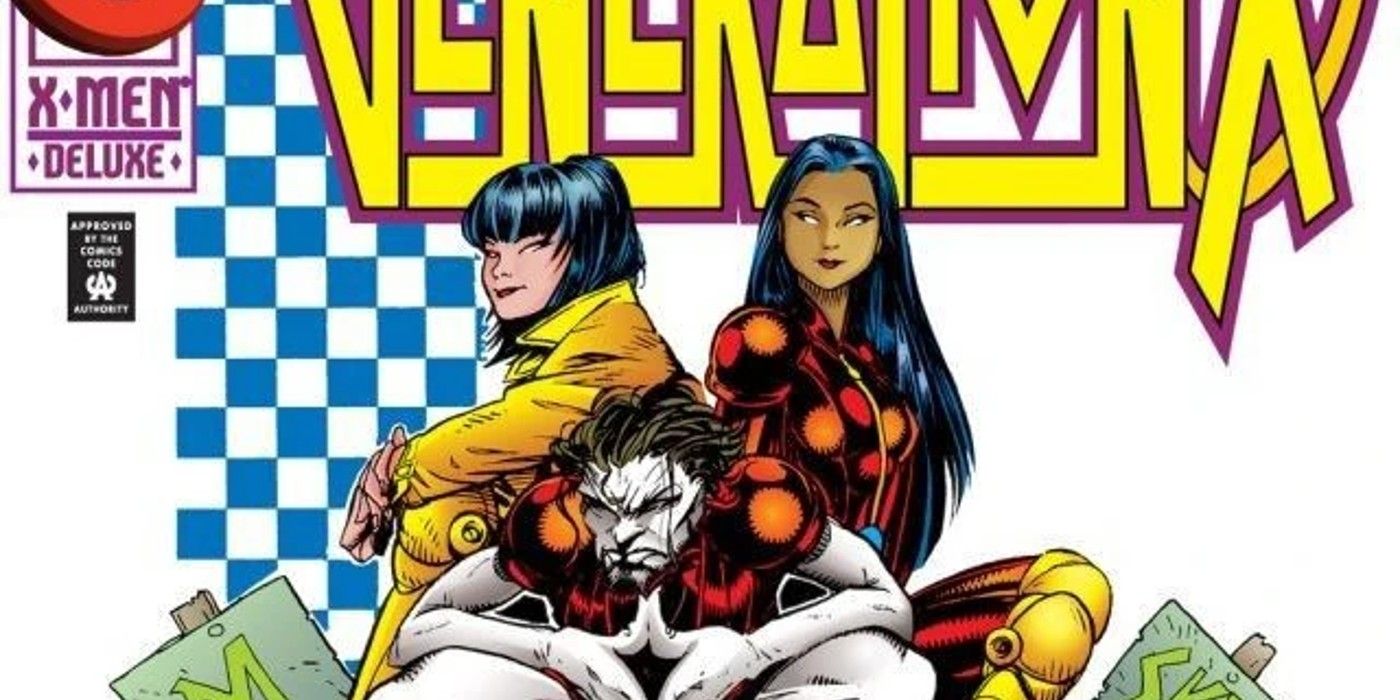 Capa de quadrinhos da Geração X com Jubilee, Monet e Skin sentados juntos