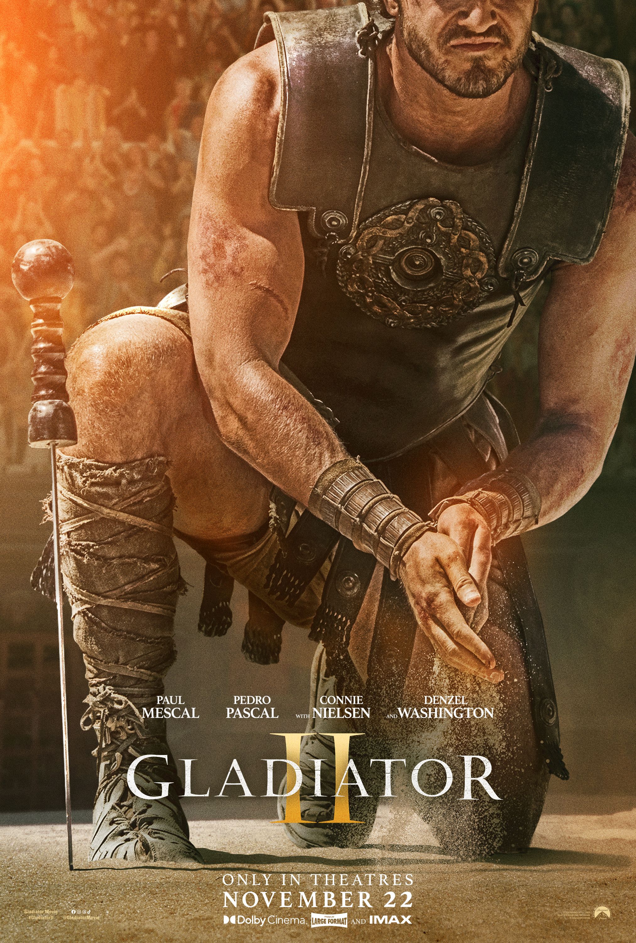 Nuevo cartel de la película Gladiador II 2024