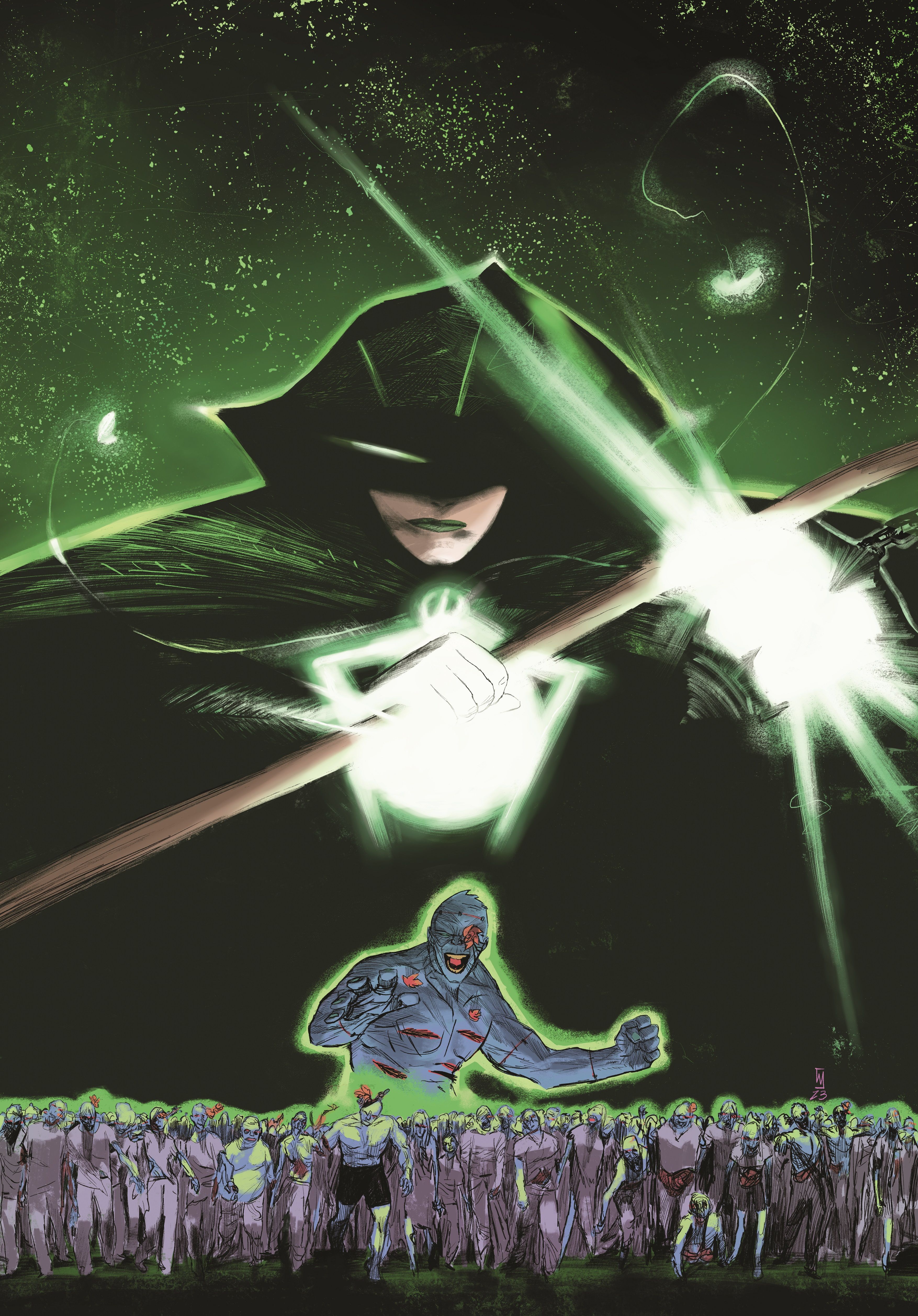 Portada de Green Lantern Dark 1 de Delledera