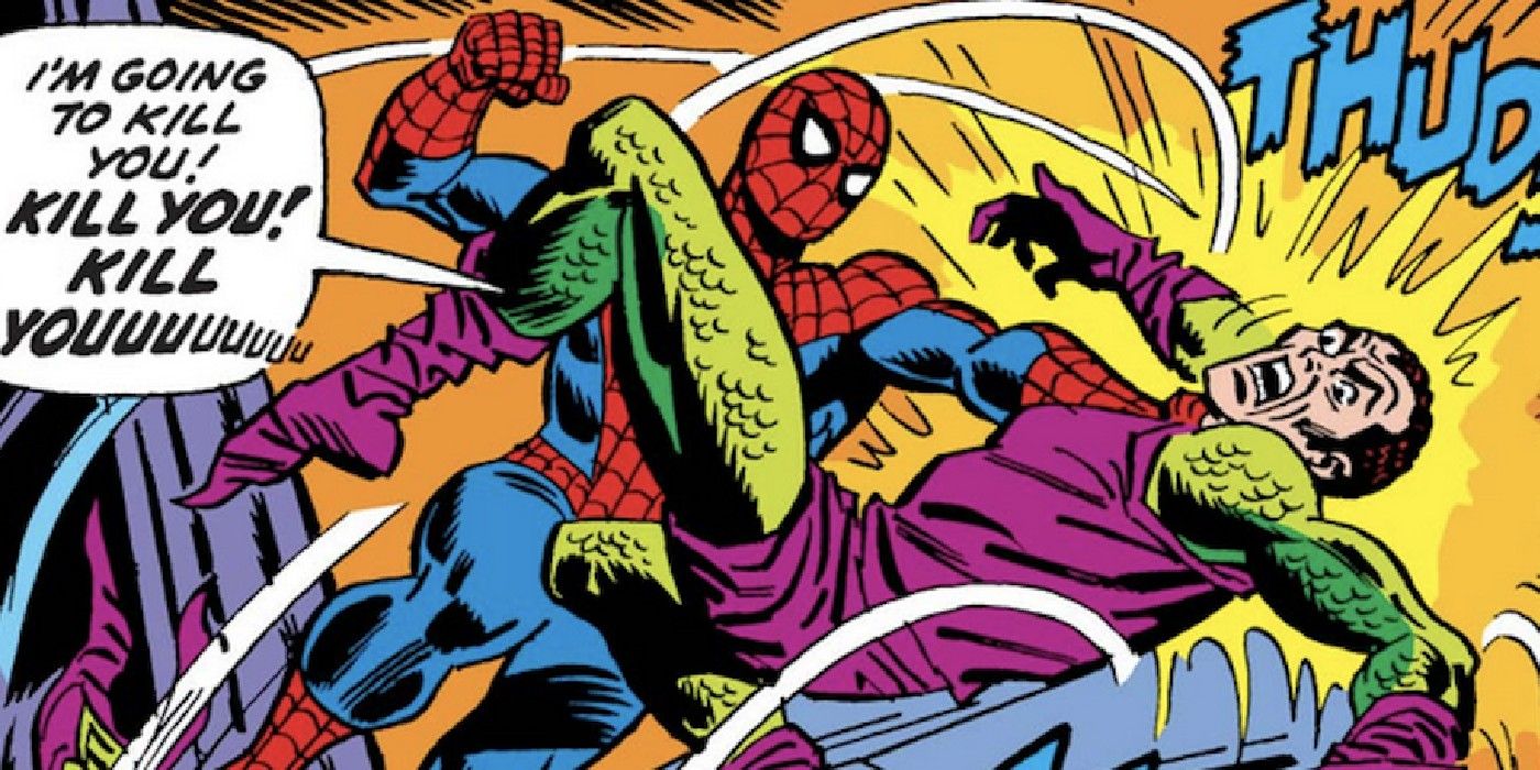 harry osborn becomes the green goblin and spider-man loses it