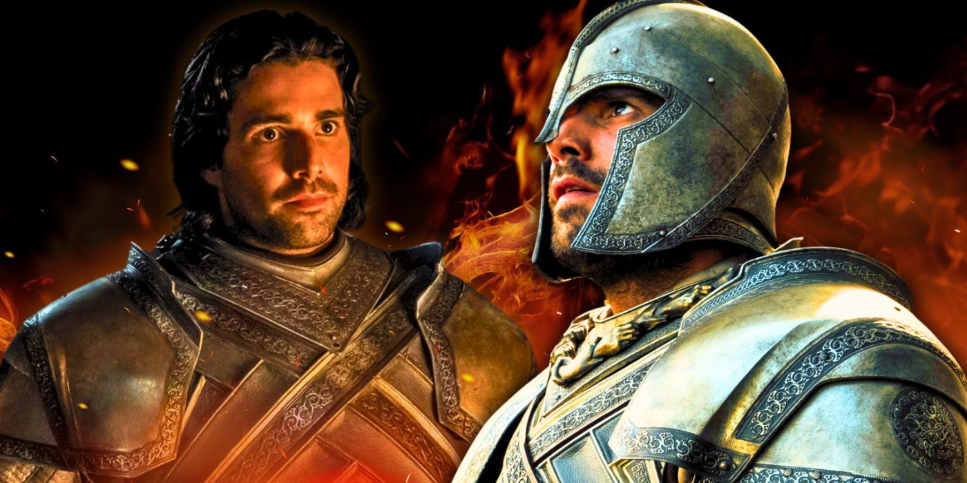 Fabien Frankel as Criston Cole wearing armor in House of the Dragon