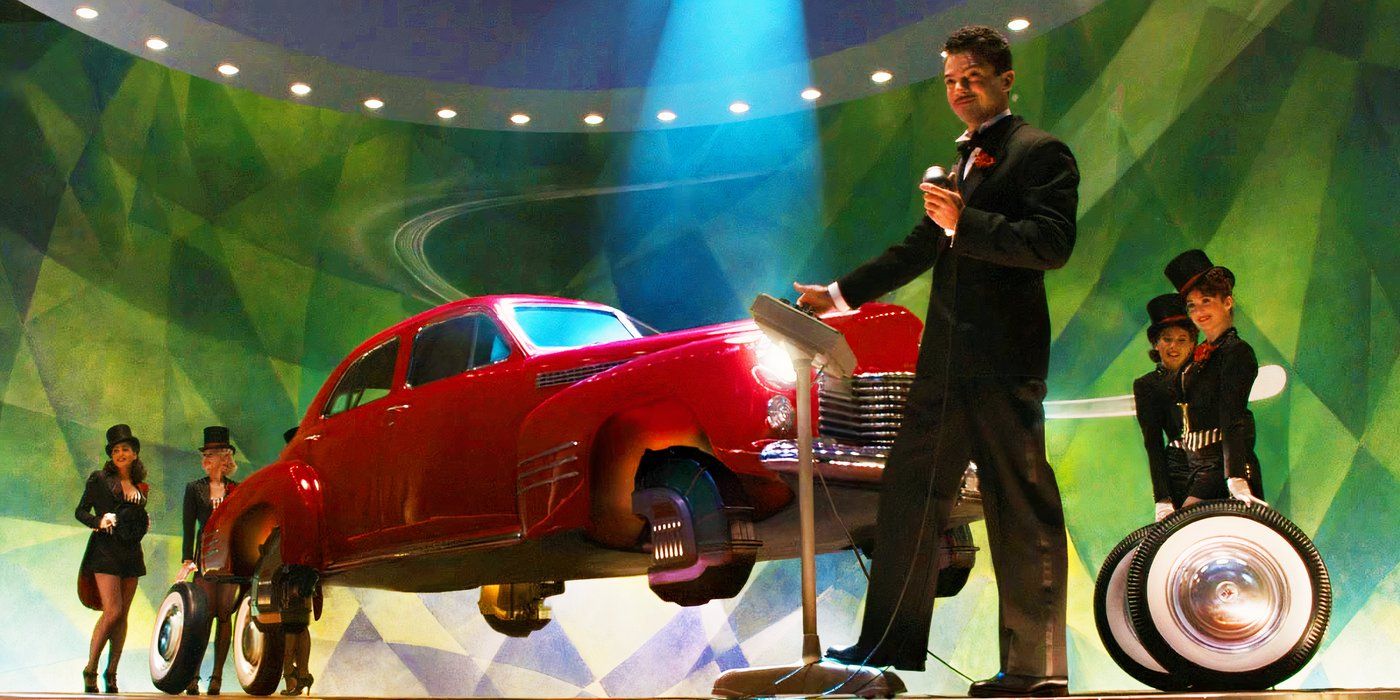 Howard Stark presents his flying car prototype in Captain America: The First Avenger