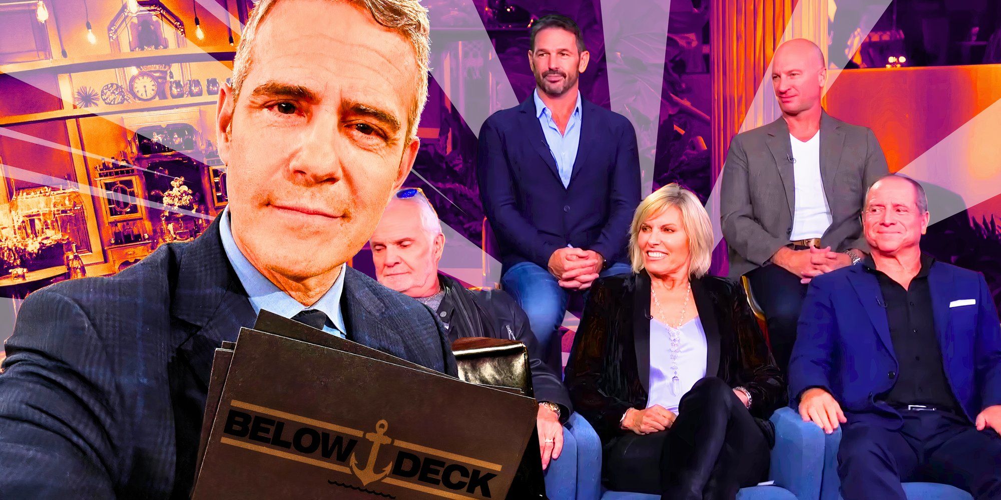 image of Below Deck captains with andy cohen