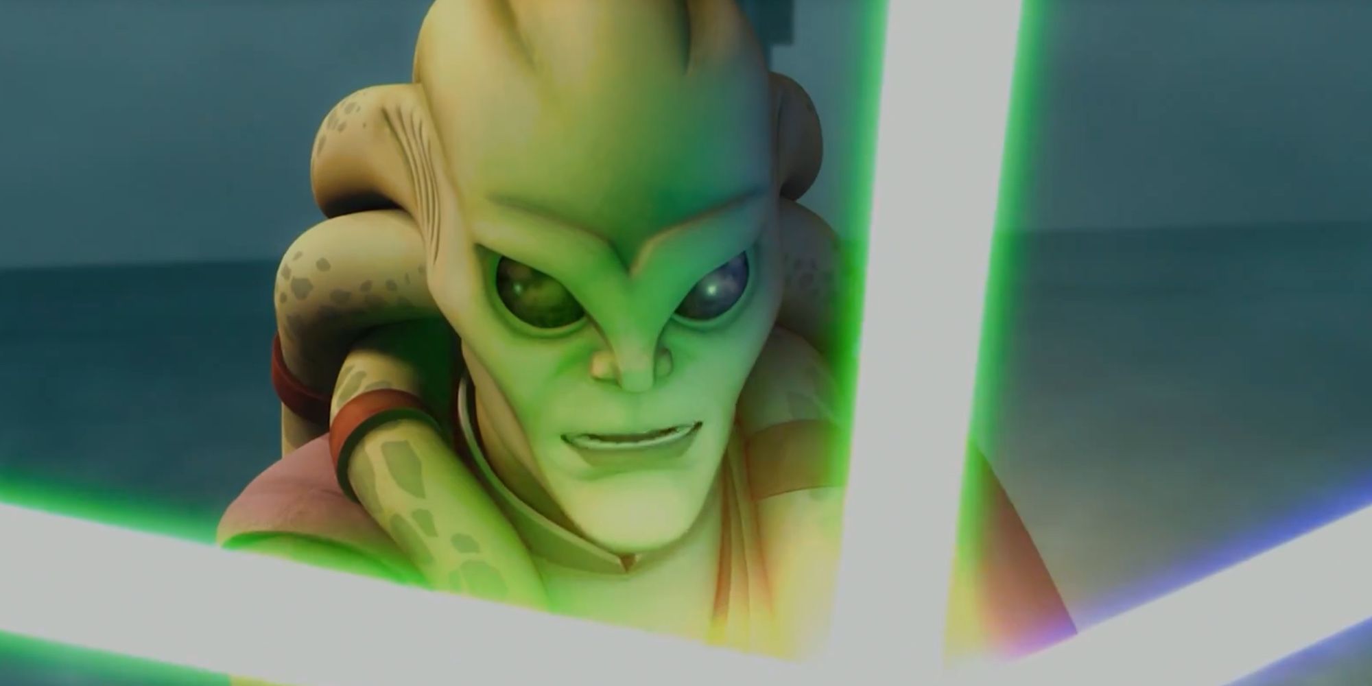 Close Up of Kit Fisto in Clone Wars