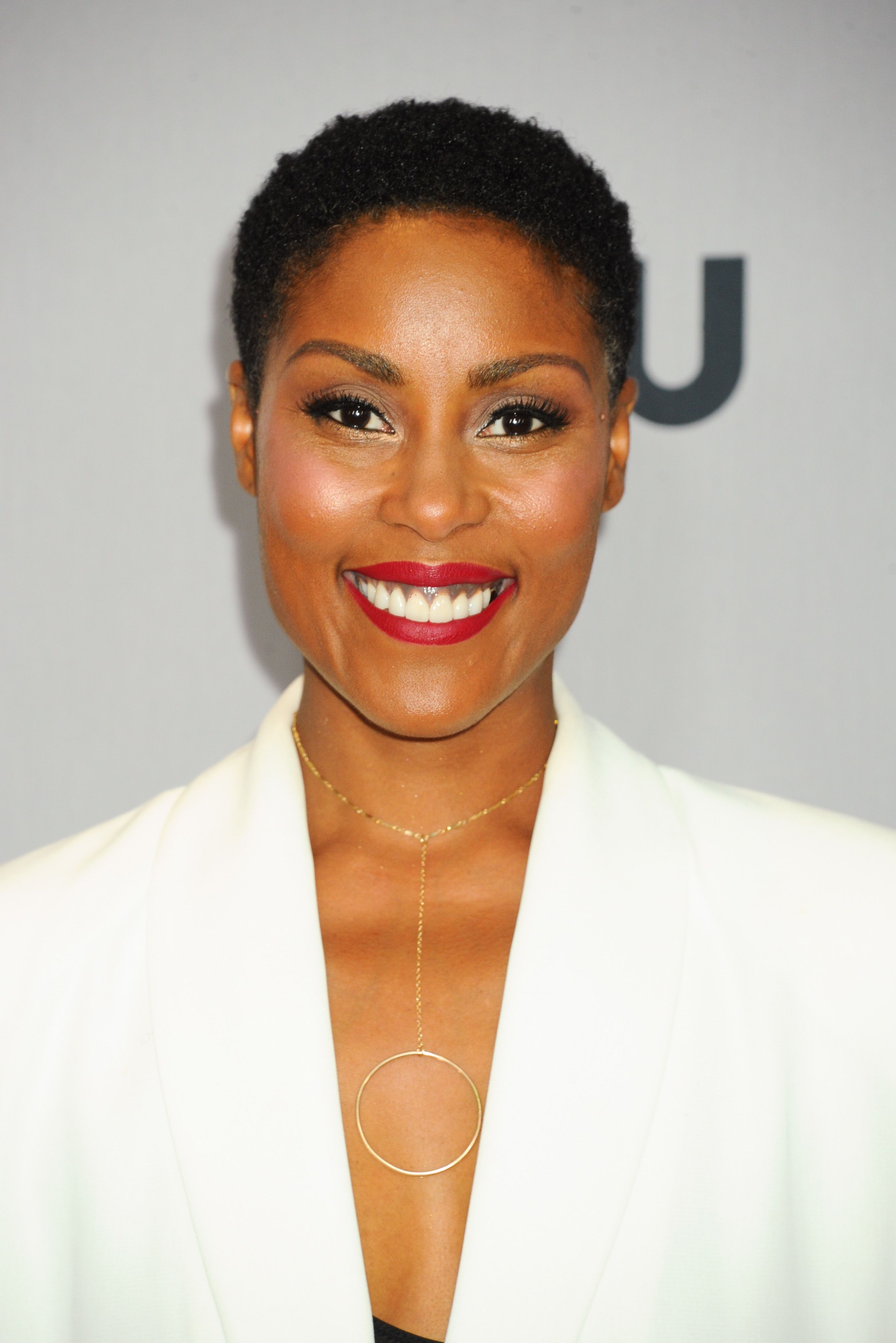 Headshot Of Christine Adams In The CW Upfront Presentation