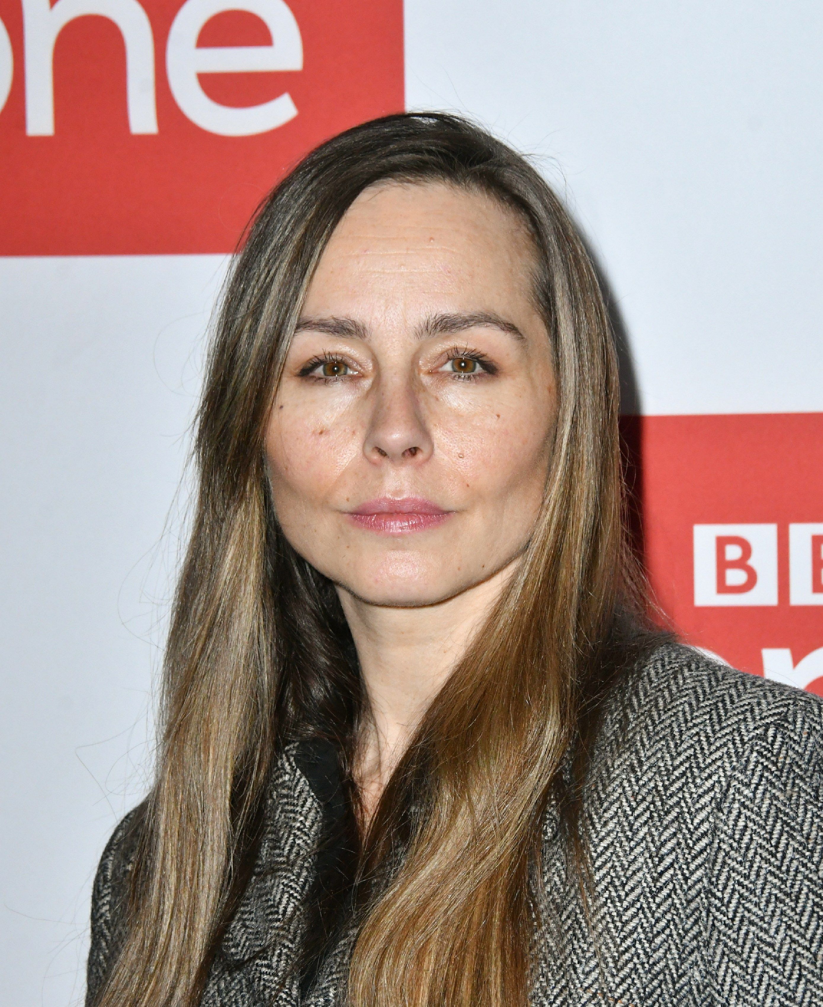 Headshot Of Tara Fitzgerald In The Red carpet at the premiere of &lsquo;The ABC Murders&rsquo;