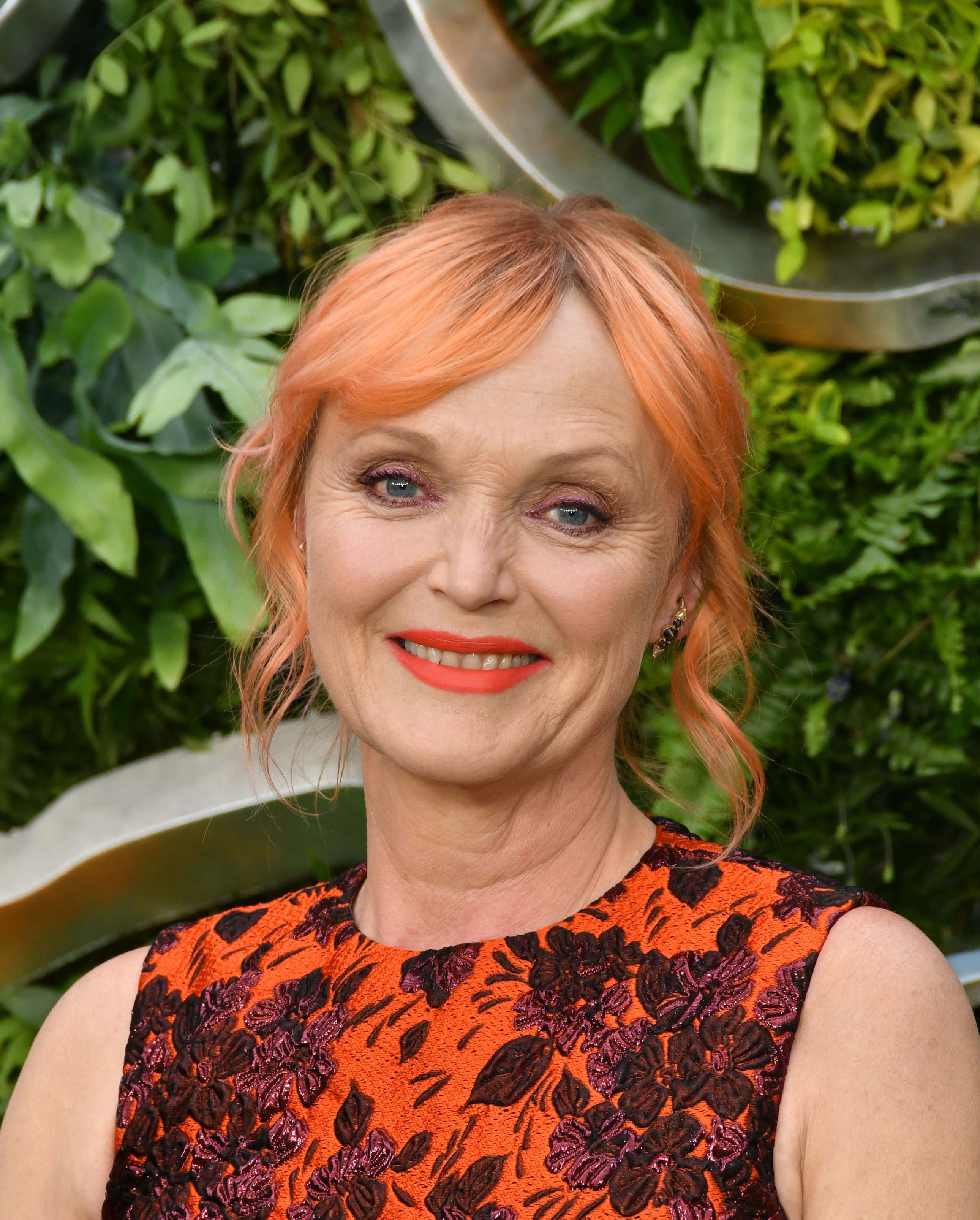 Headshot Of Miranda Richardson In The Premiere of Amazon`s Good Omens