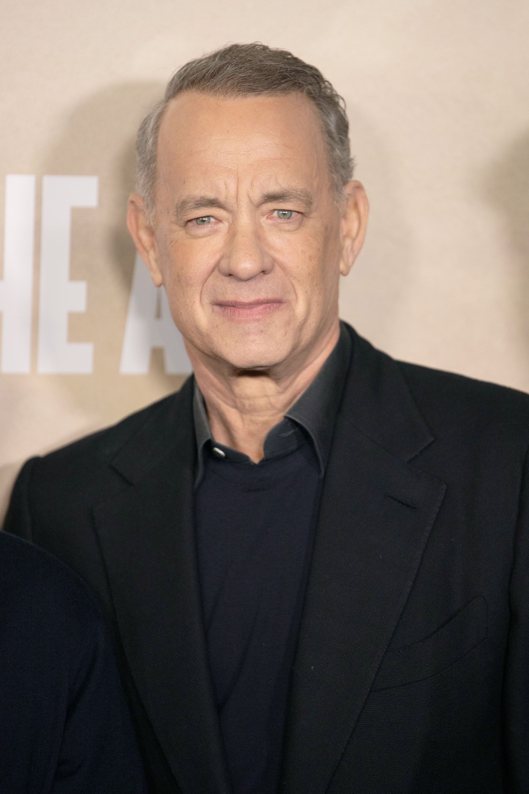 Headshot Of Tom Hanks In The Los Angeles World Premiere Of Apple TV+ Series 'Masters Of The Air'