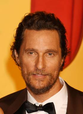 Headshot Of Matthew McConaughey In The 2024 Vanity Fair Oscar Party