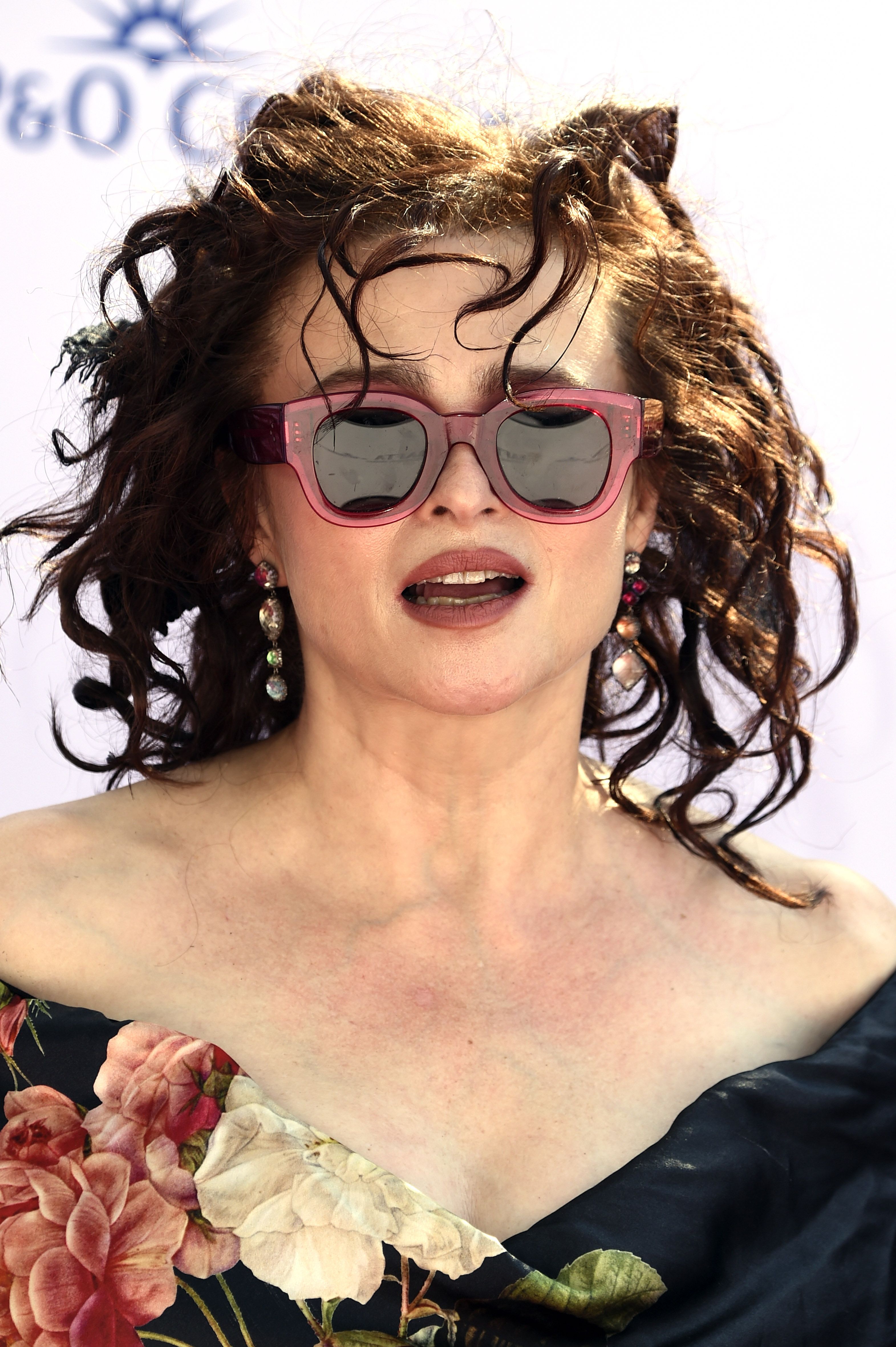 Helena Bonham Carter's head at 2024 Bafta Television Awards with P&O Cruises