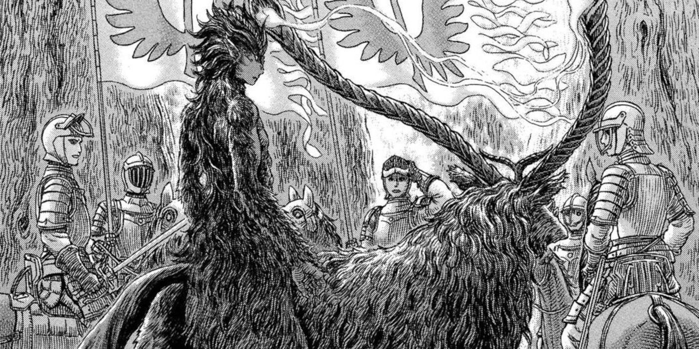 Irvine with his troops in Berserk