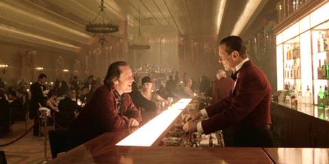 Jack sitting at the bar in The Shining