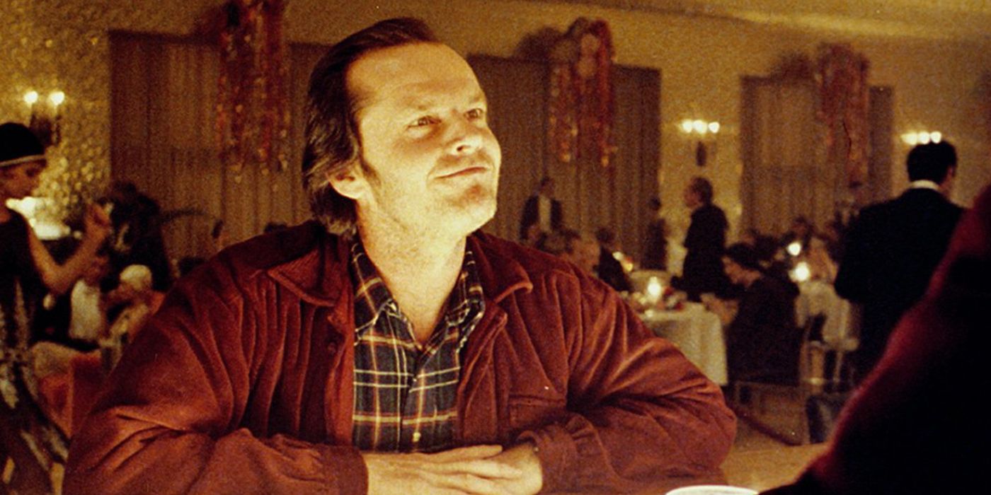 jack smiling at the bar in the shining (1980)