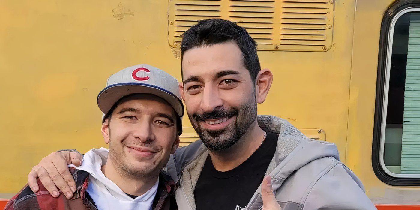 Josh Harris and brother Jake Harris smiling for the camera on Deadliest Catch.