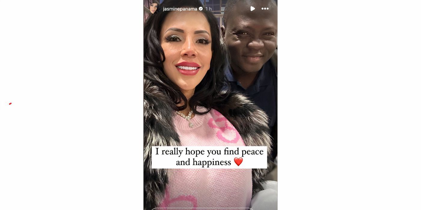 Jasmine Pineda and Michael Ilesanmi take a selfie together in 90 Day Fiance