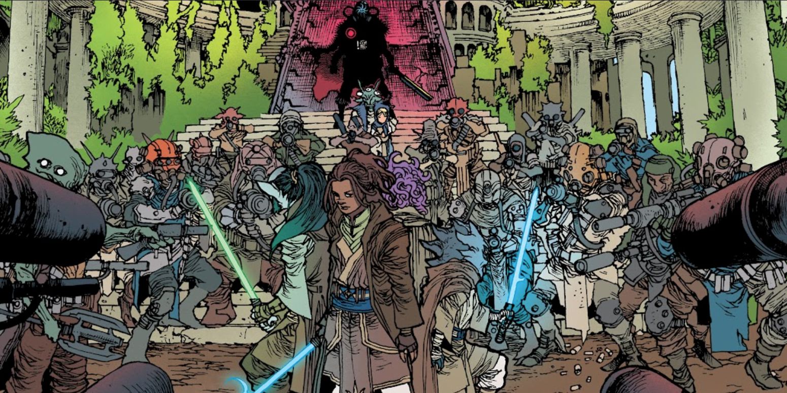 Jedi Younglings surrounded by hostile forces