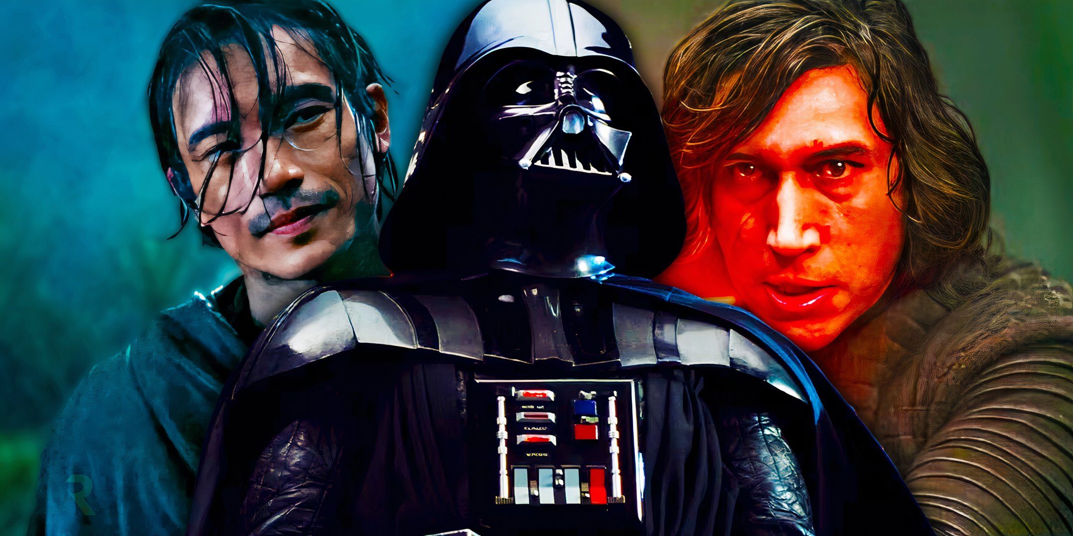 Darth Vader, the Stranger, and Kylo Ren