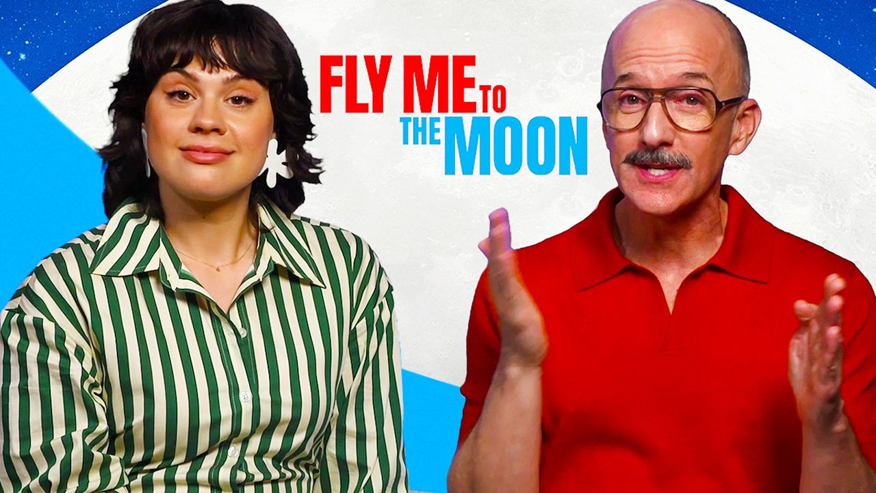 Jim Rash & Anna Garcia in Fly Me To the Moon interview
