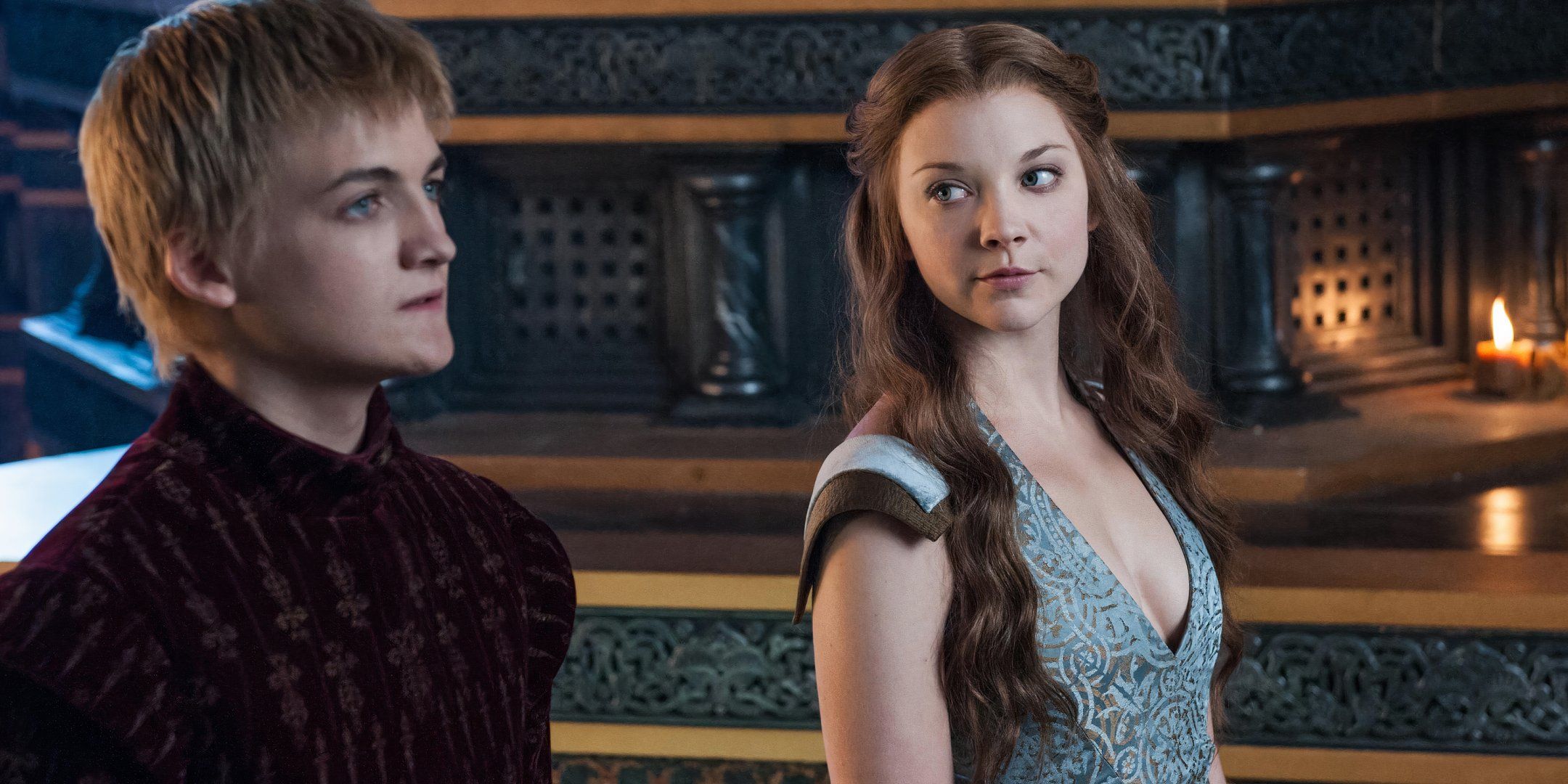 Joffrey (Jack Gleeson) e Margaery (Natalie Dormer) no Grande Septo em Game of Thrones temporada 3, episódio 4