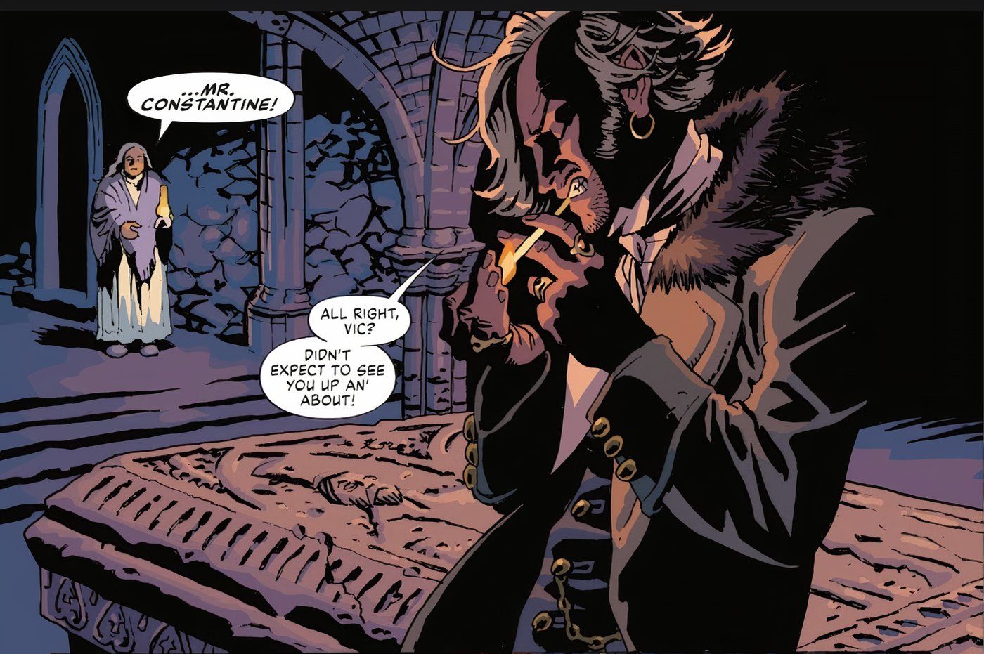 John Constantine em Batman Gotham por Gaslight the Kryptonian Age #2