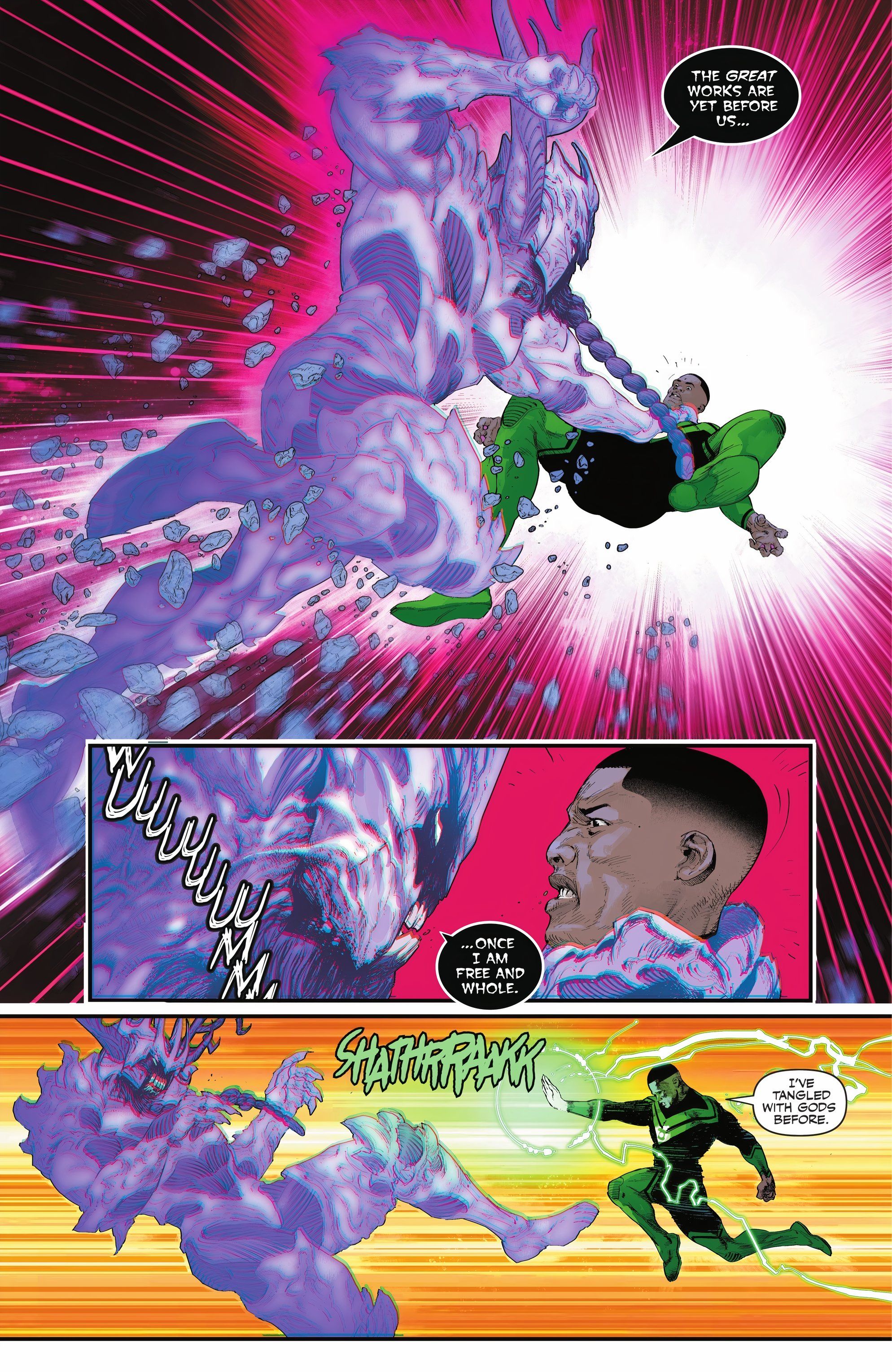 John Stewart Lanterna Verde vs Olgrun DC