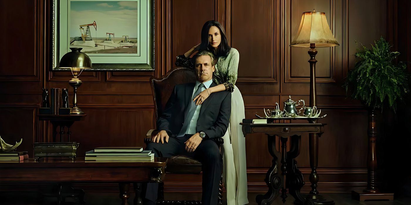 Jon Hamm and Demi Moore in Vanity Fair's first look photos from Landman