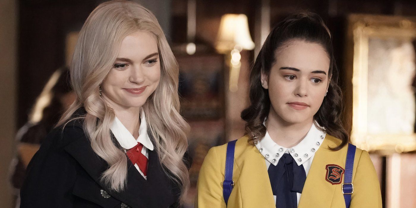 Josie and Lizzie stand next to each other in Legacies