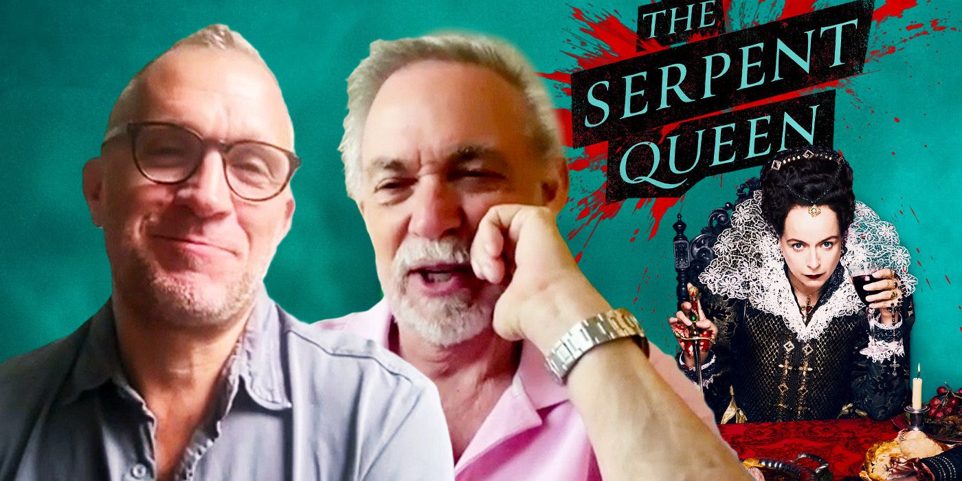 Justin Haythe &amp; Erwin Stoff during The Serpent Queen interview