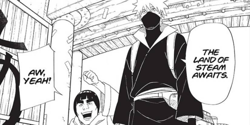 Kakashi and Might Guy going to the Land of Steam in Naruto spinoff Konoha's Story