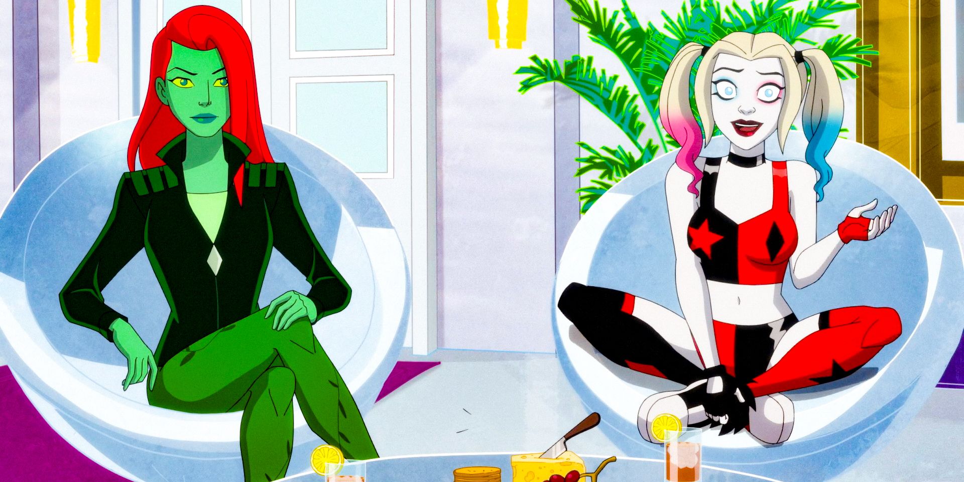 Harley Quinn and Poison Ivy in Kite Man: Hell Yeah! season 1 Episode 1