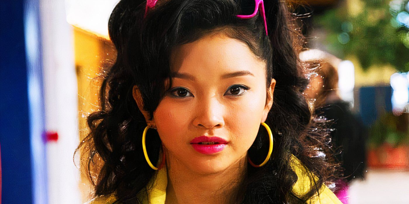 Lana Condor as Jubilee in X-Men Apocalypse looking offscreen