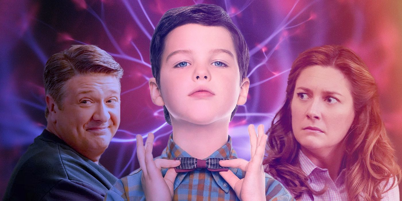 Lance Barber's George Sr Iain Armitage's Sheldon and Zoe Perry's Mary in Young Sheldon