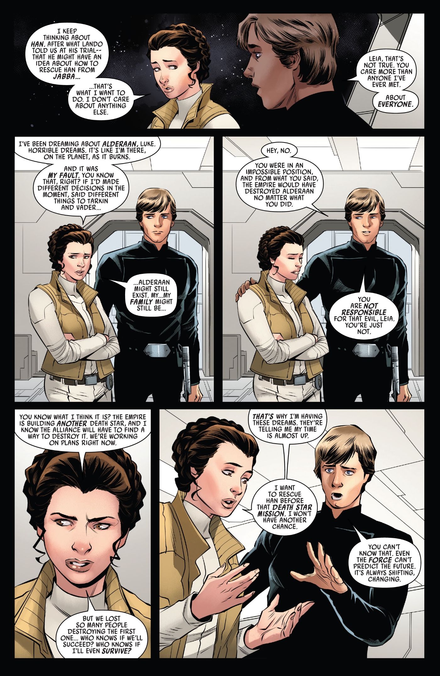 Leia decide salvar Han antes de Endor