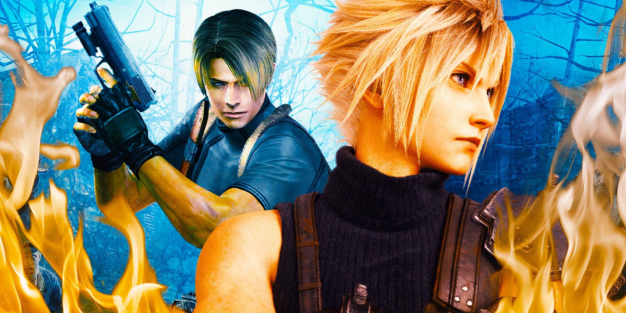 Leon z Resident Evil 2 i Cloud z remake’u FF7.