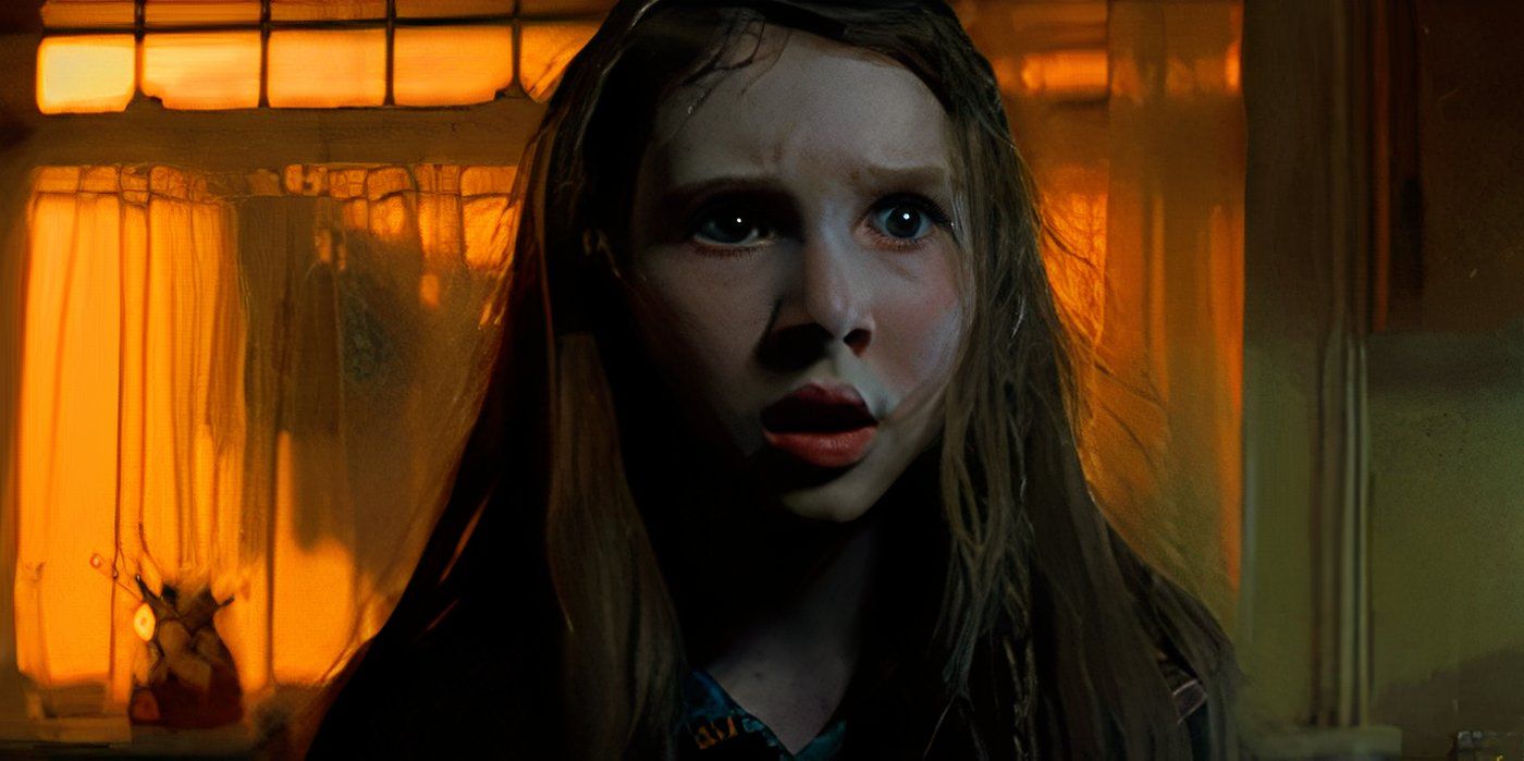 Madelyn Grace as Phoenix Looking Scared in Don't Breathe 2