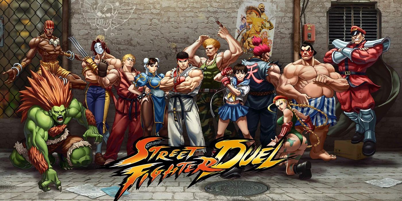 Main roster of Stghters in Street Fighter Duel.