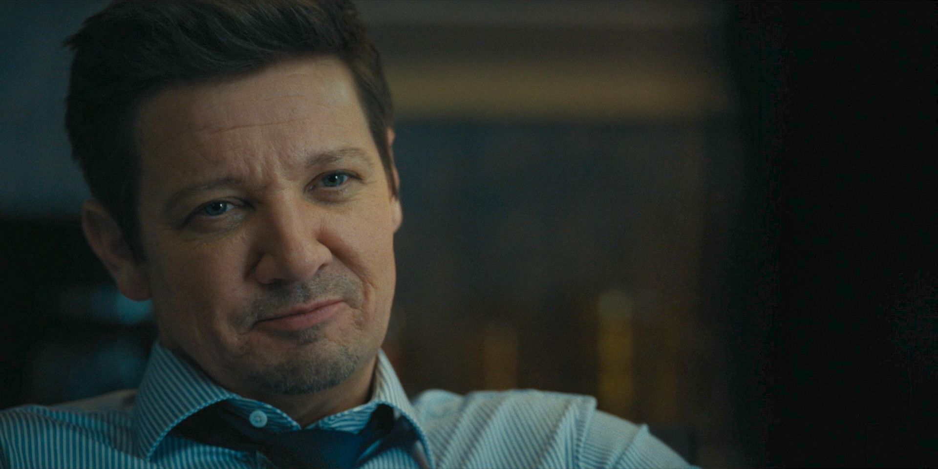 Mike (Jeremy Renner) smiles in Mayor of Kingstown, Season 3, Episode 8