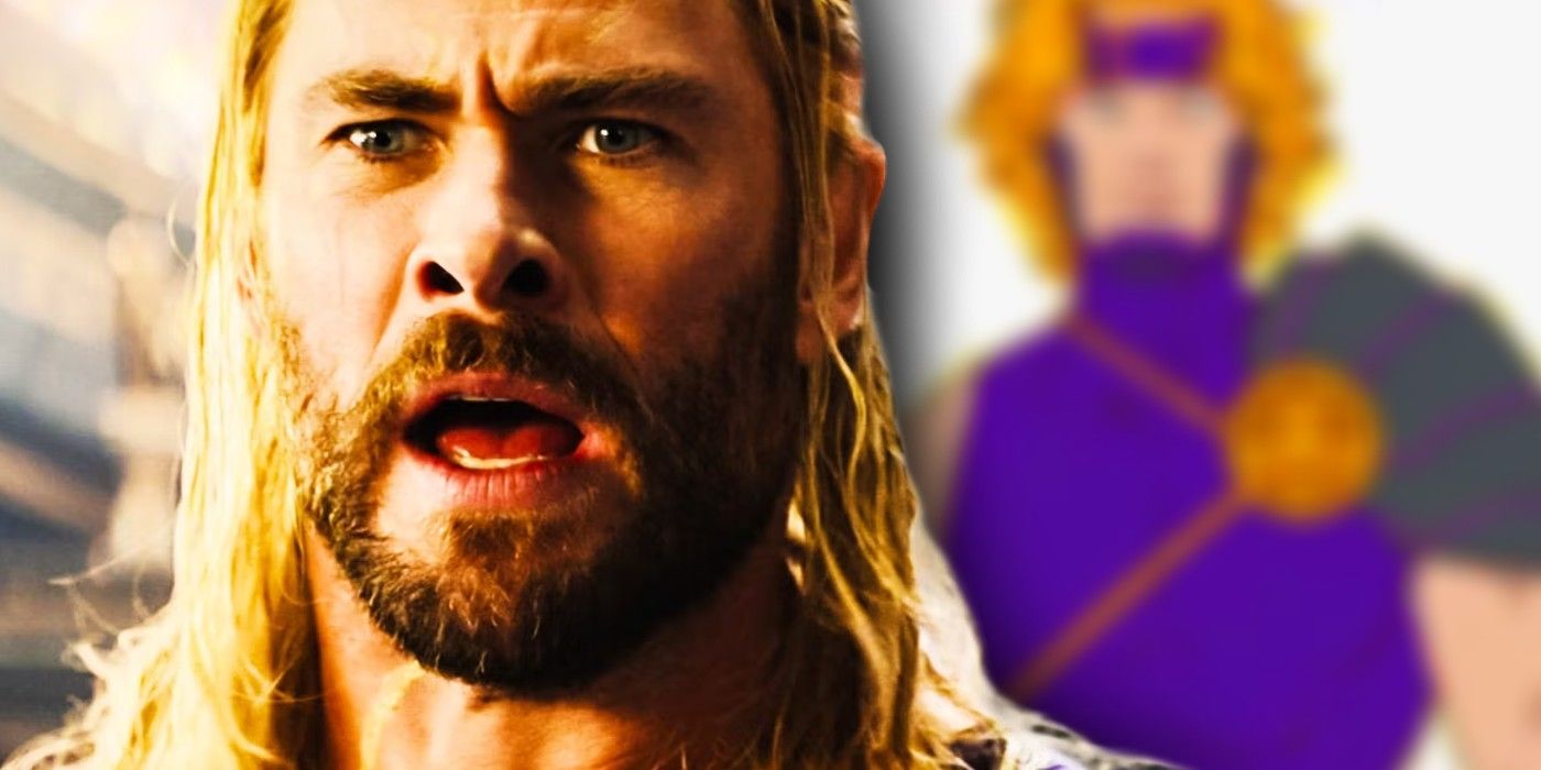 mcu thor y otros diseño cómico