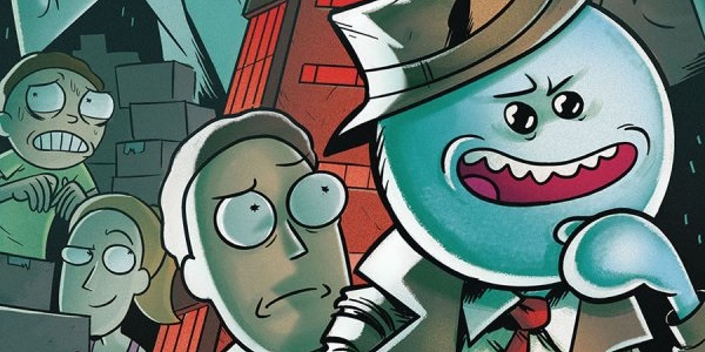 Meeseeks P.I. Featuring Jerry, Summer, Morty and Mr. Meeseeks as a Private Detective